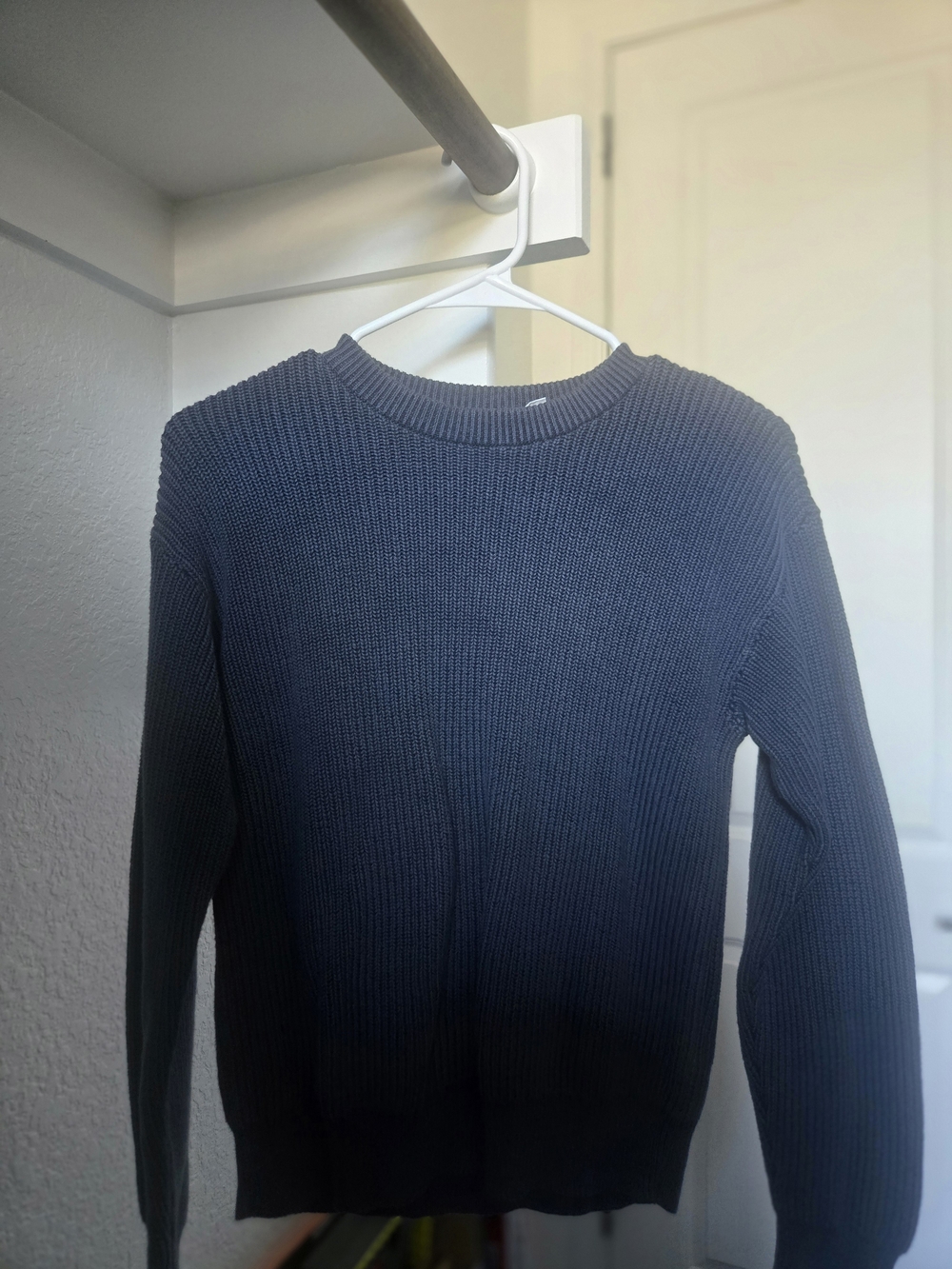 GAP Kids Navy Ribbed Crewneck Sweater